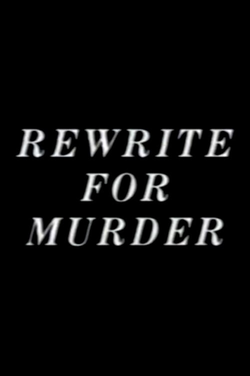 Movie poster for Rewrite for Murder (1991)