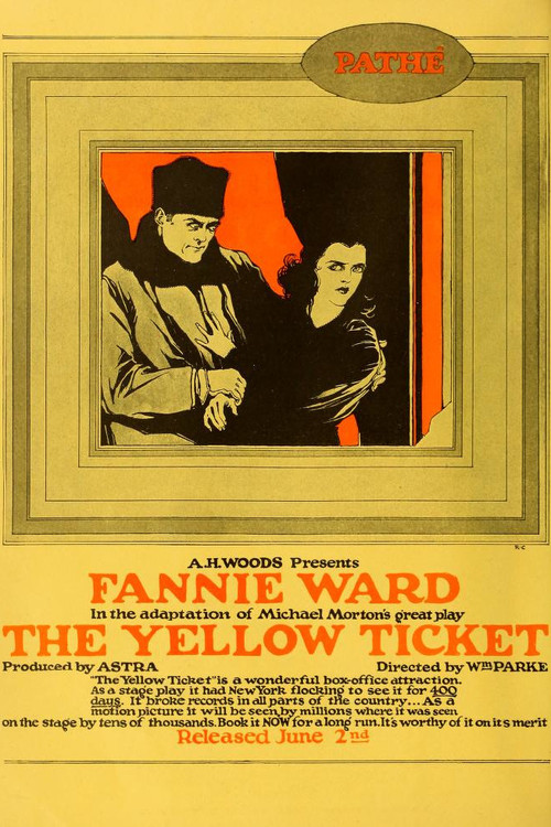 Movie poster for The Yellow Ticket (1918)