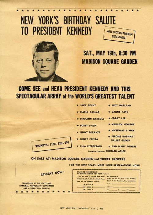 Movie poster for President Kennedy's Birthday Salute (1962)