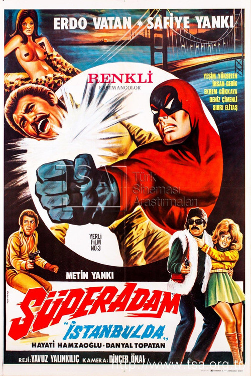 Movie poster for Süper Adam İstanbul'da (1972)