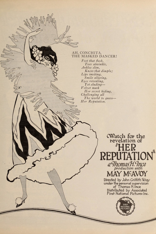 Movie poster for Her Reputation (1923)