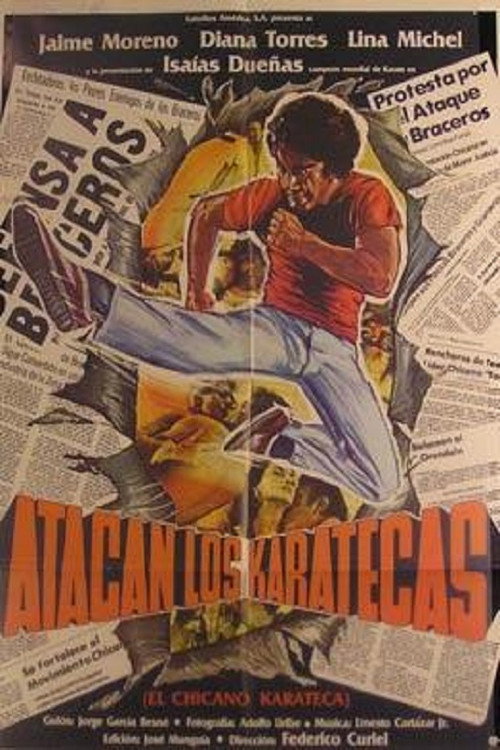 Movie poster for Atacan los karatecas (1977)