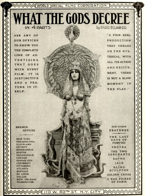 Movie poster for What the Gods Decree (1913)