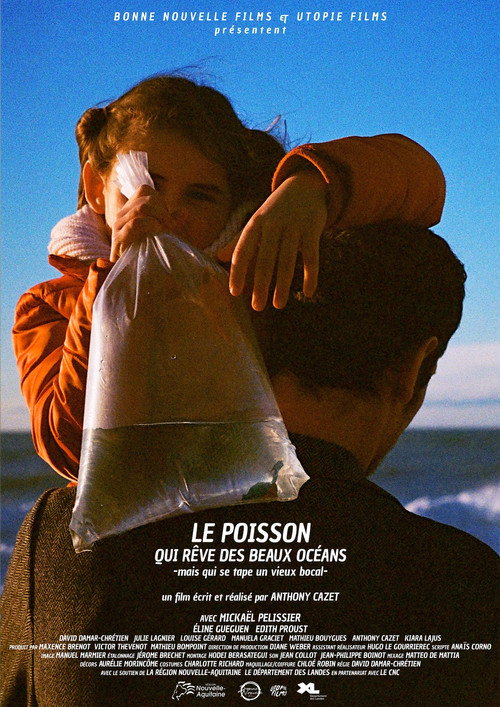 Movie poster for The Fish Who's Dreaming of Beautiful Oceans (but has to put up with an old bowl) (2023)