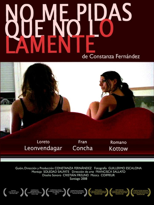 Movie poster for No me pidas que no lo lamente (2008)