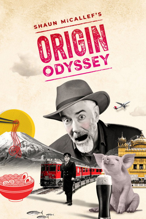 Series poster for Shaun Micallef's Origin Odyssey (2024)