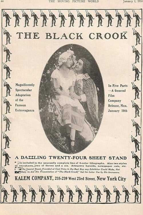 Movie poster for The Black Crook (1916)