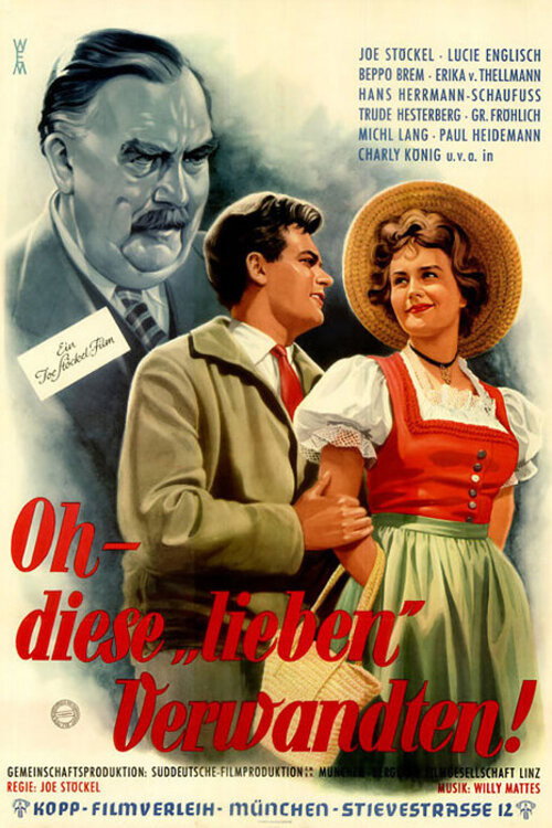 Movie poster for Oh, These Dear Relatives (1955)