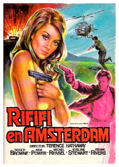 Movie poster for Rififi ad Amsterdam (1966)