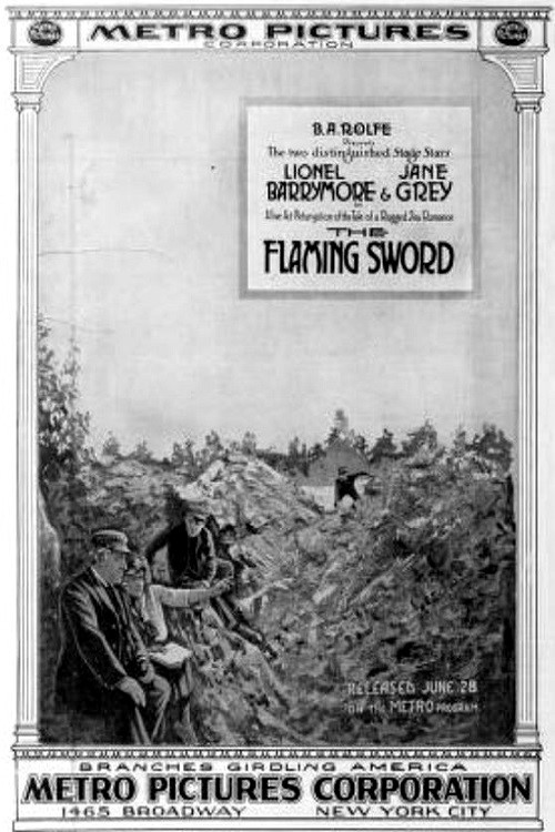 Movie poster for The Flaming Sword (1915)