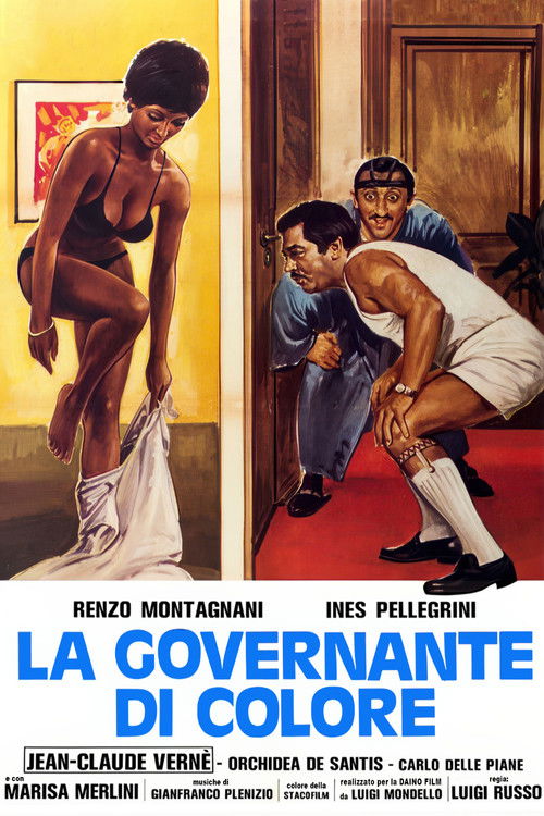 Movie poster for Una bella governante di colore (1976)
