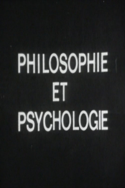 Movie poster for Philosophie et psychologie (1965)