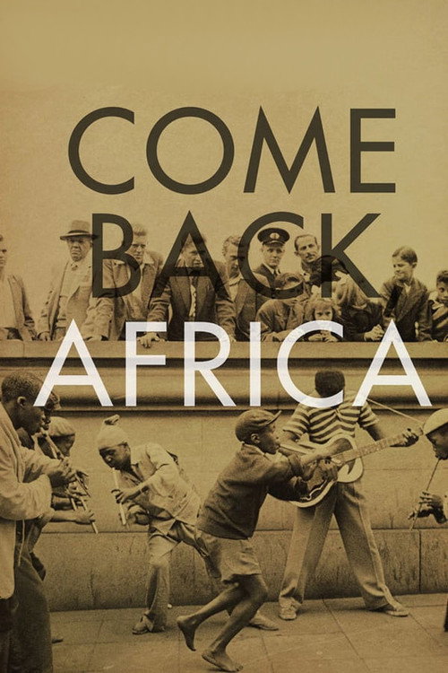 Movie poster for Come Back, Africa (1959)