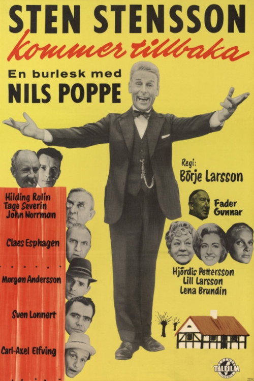 Movie poster for Sten Stensson kommer tillbaka (1963)