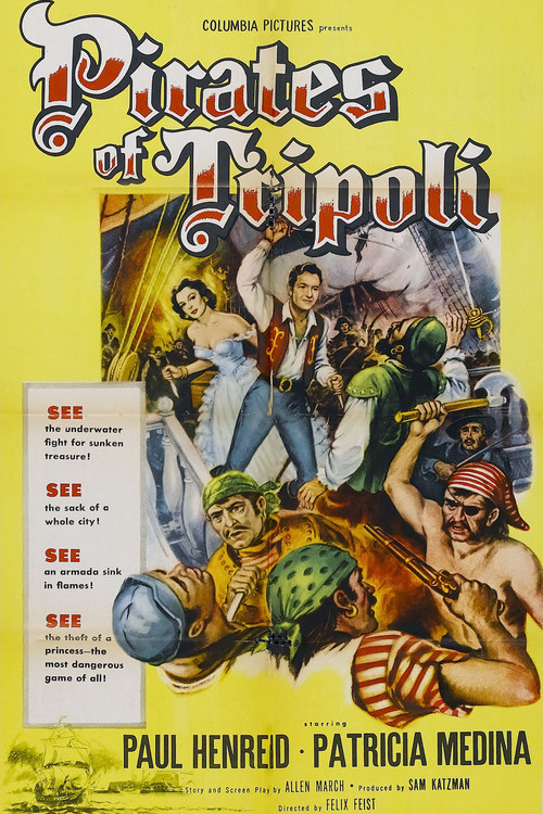 Movie poster for Pirates of Tripoli (1955)