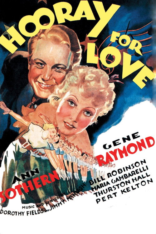 Movie poster for Hooray for Love (1935)