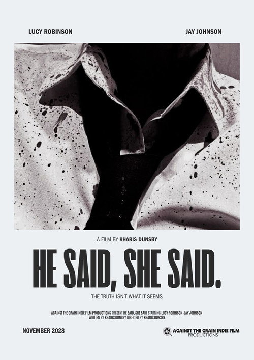 Movie poster for He Said, She Said (2028)