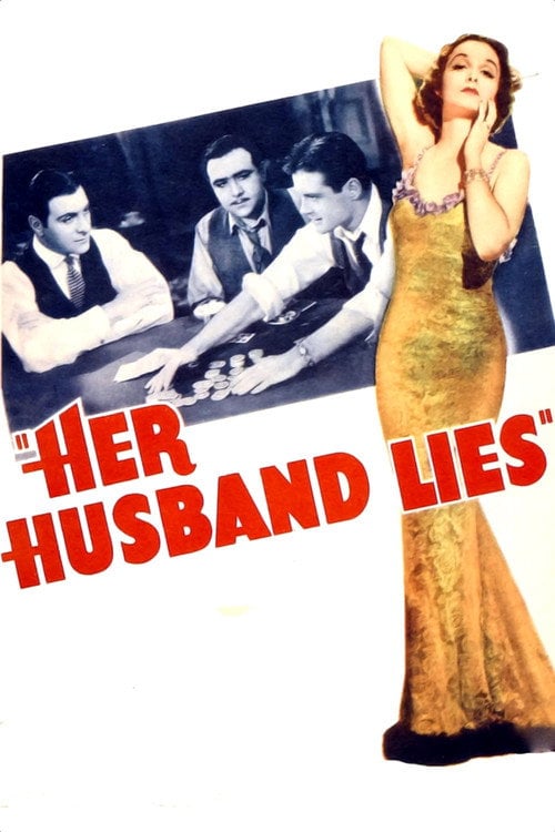 Movie poster for Her Husband Lies (1937)