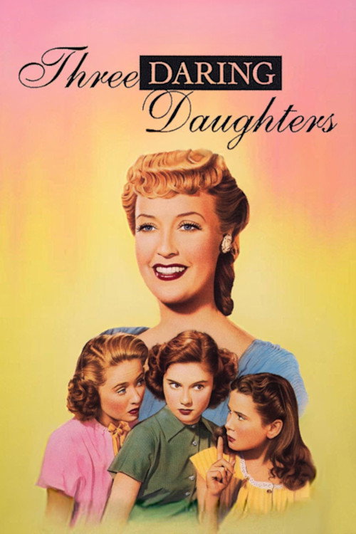 Movie poster for Three Daring Daughters (1948)