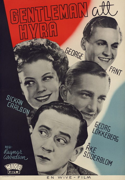 Movie poster for Gentleman att hyra (1940)