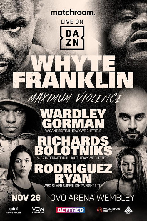Movie poster for Dillian Whyte vs. Jermaine Franklin (2022)