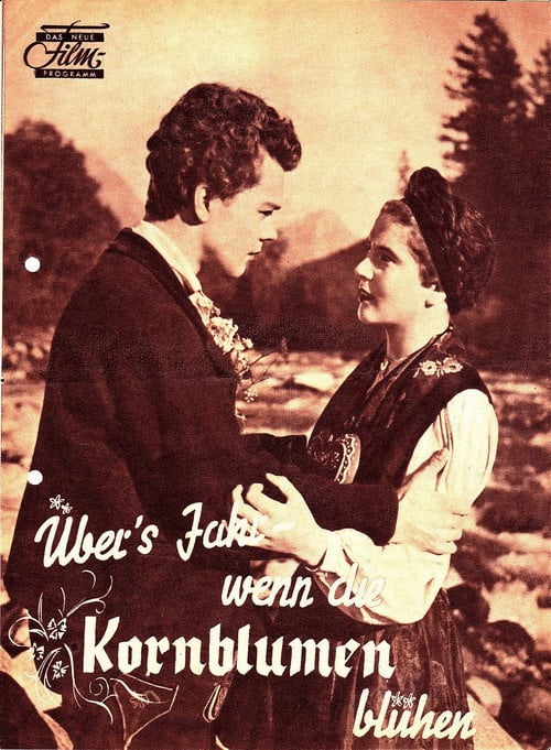 Movie poster for Übers Jahr, wenn die Kornblumen blühen (1944)