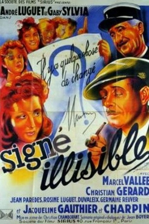 Movie poster for Signé illisible (1942)