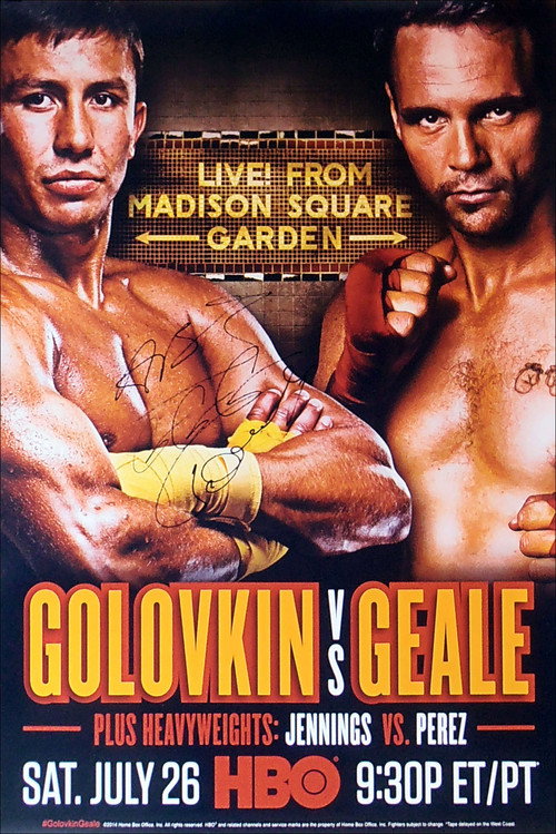 Movie poster for Gennady Golovkin vs. Daniel Geale (2014)