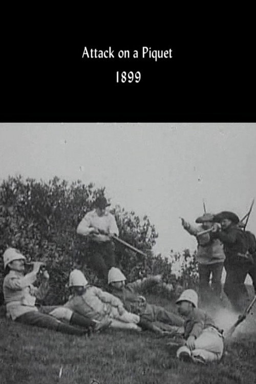 Movie poster for Attack on a Piquet (1899)