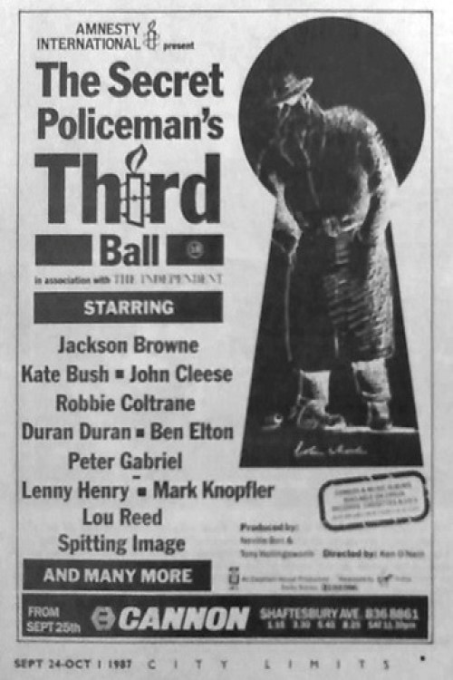 Movie poster for The Secret Policeman’s Third Ball (1987)