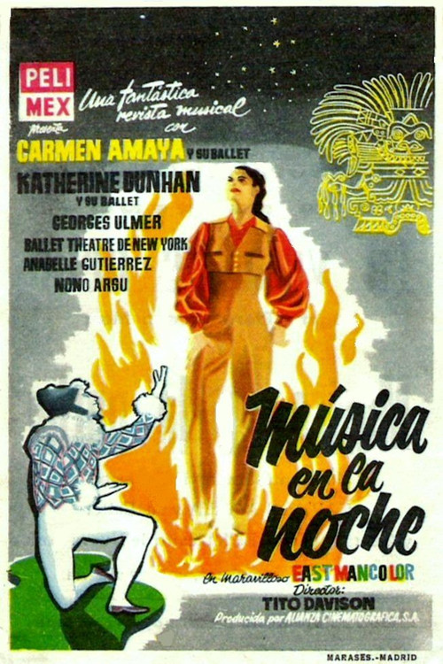 Movie poster for Música en la noche (1958)