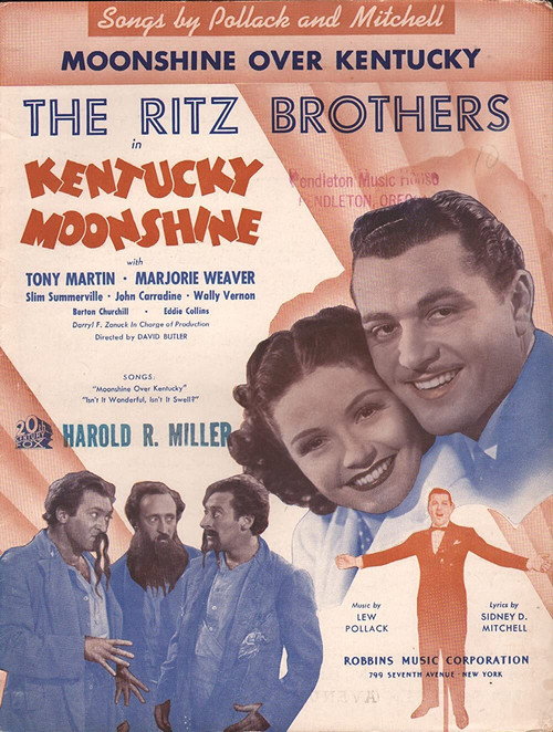 Movie poster for Kentucky Moonshine (1938)