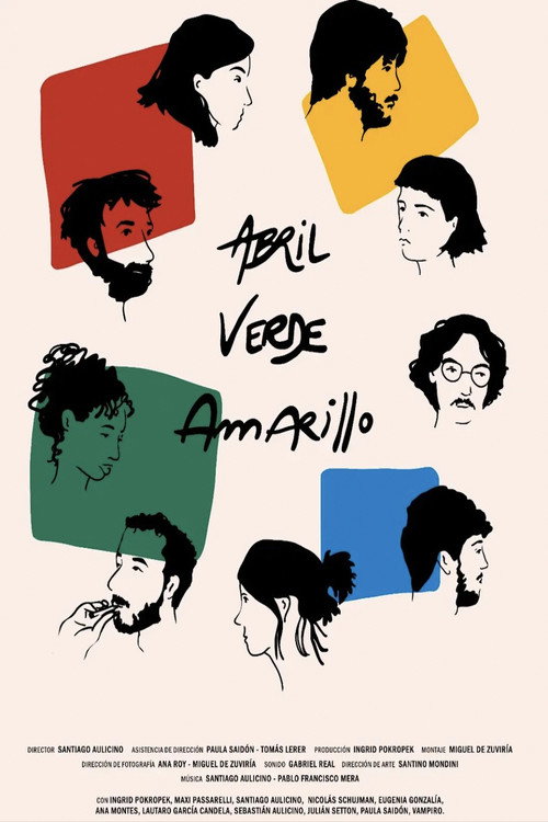 Movie poster for April, Green, Yellow (2023)