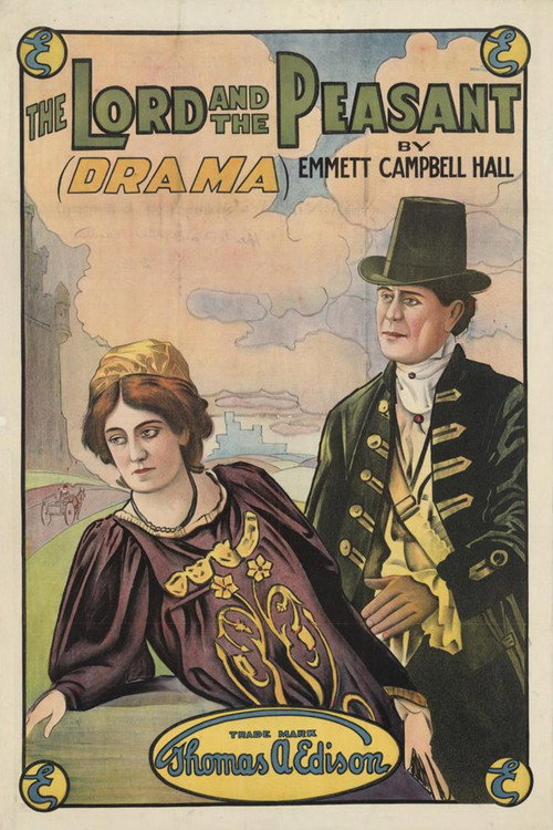 Movie poster for The Lord and the Peasant (1912)