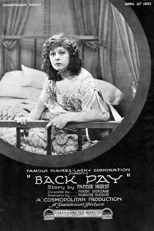 Movie poster for Back Pay (1922)