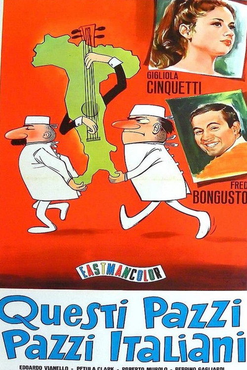 Movie poster for Questi pazzi, pazzi italiani (1965)