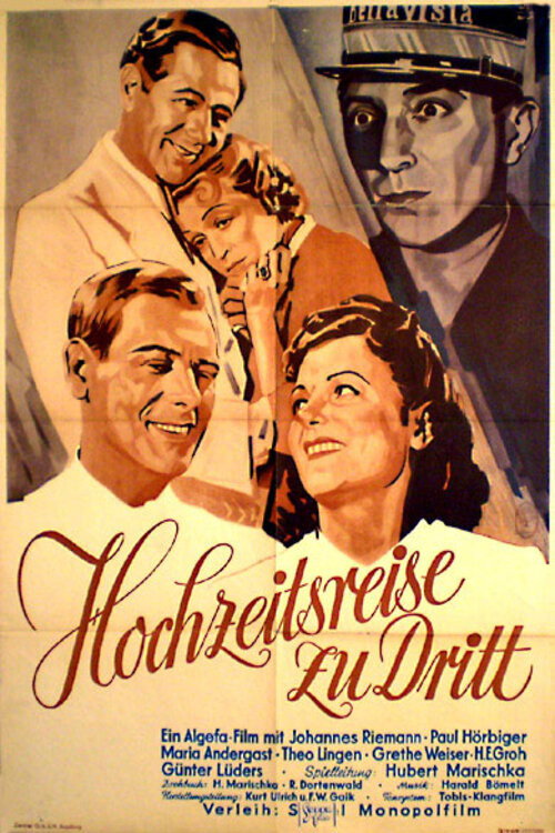 Movie poster for Three on a Honeymoon (1939)