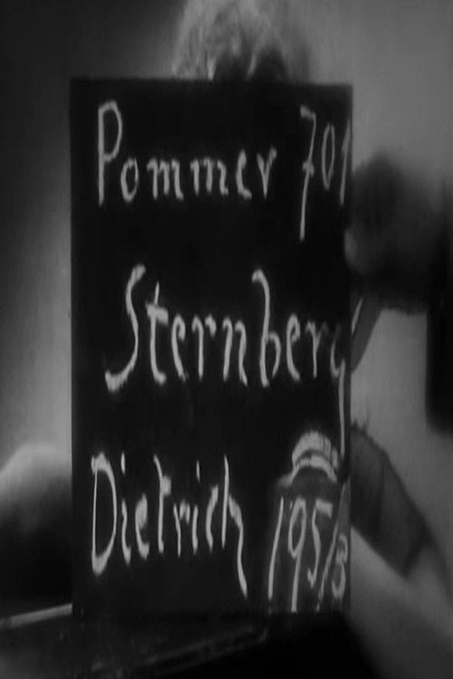 Movie poster for Marlene Dietrich, “The Blue Angel” Screen Test (1930)