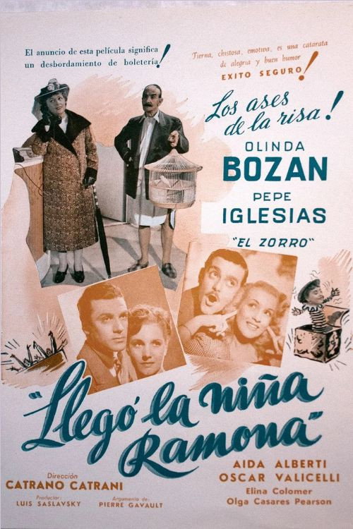 Movie poster for Llegó la niña Ramona (1945)