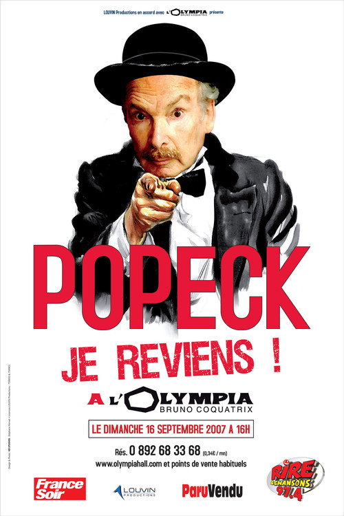 Movie poster for Popeck à l'Olympia (1990)
