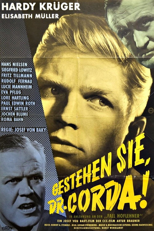 Movie poster for Confess, Dr. Corda (1958)