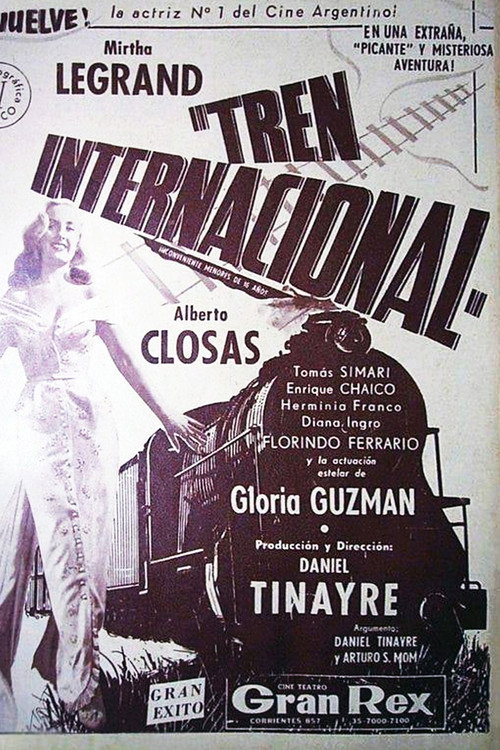 Movie poster for Tren internacional (1954)