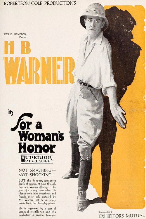 Movie poster for For a Woman's Honor (1919)