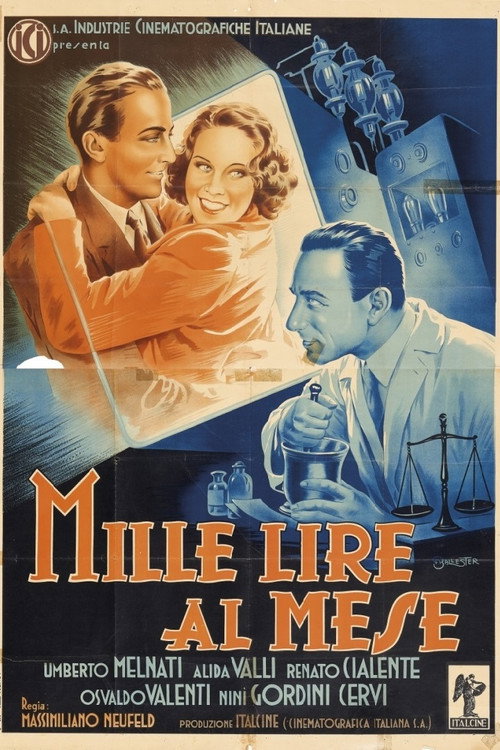 Movie poster for Mille lire al mese (1939)