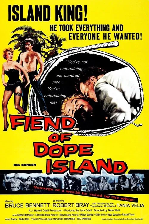 Movie poster for Fiend of Dope Island (1960)