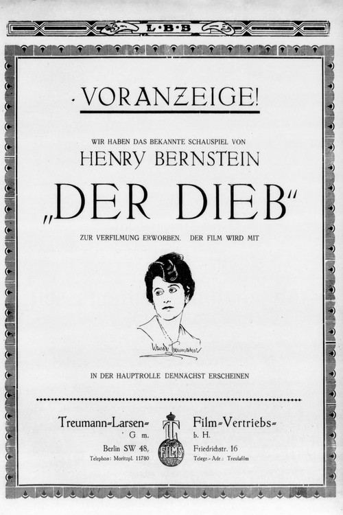 Movie poster for Der Dieb (1918)