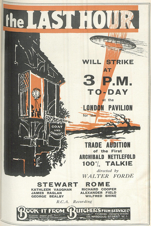 Movie poster for The Last Hour (1930)