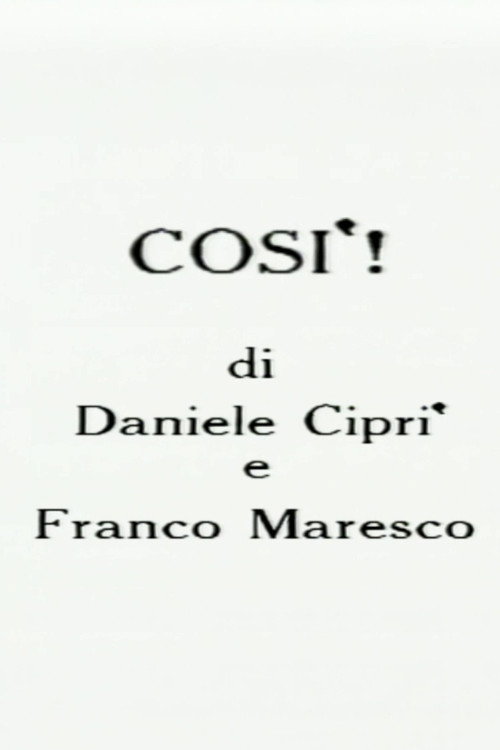 Movie poster for Così! (1988)
