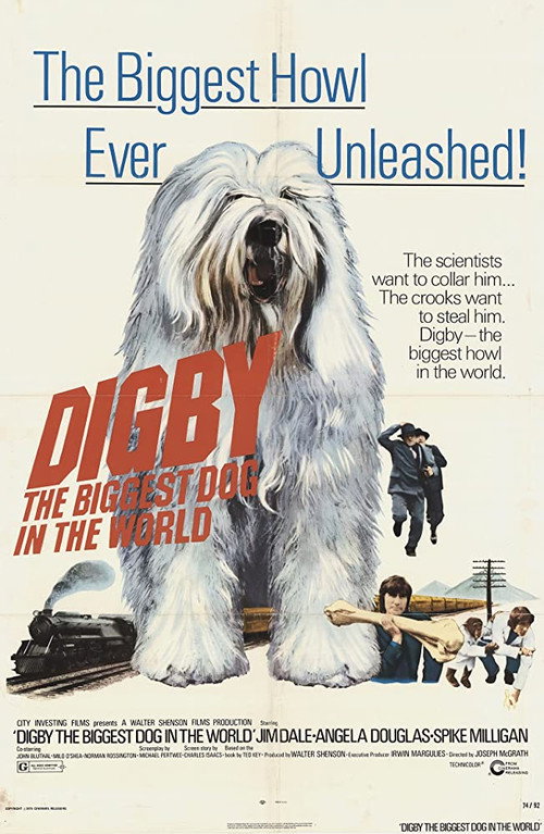 Movie poster for Digby, the Biggest Dog in the World (1973)