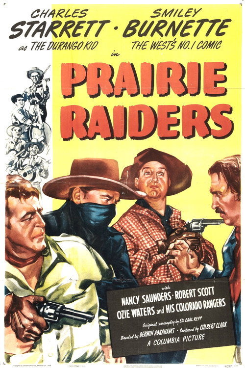 Movie poster for Prairie Raiders (1947)